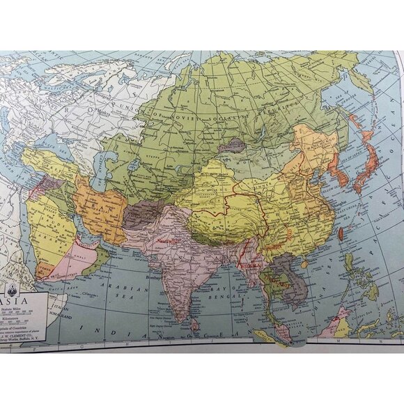 Matthews-Northrup Atlas Of The World At War 1940s Vintage Maps - Picture 9 of 14